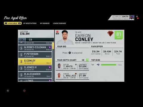 How I Approach Free Agency In Madden 20 (Real-time Example)
