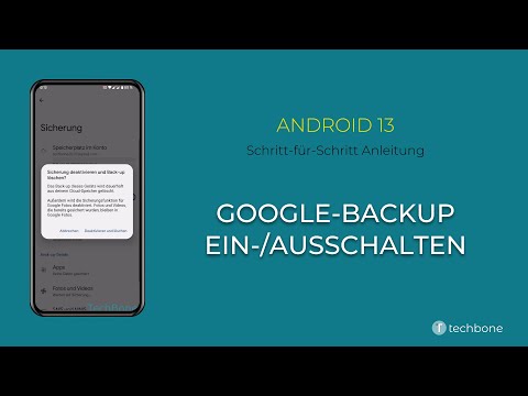 Google-Backup einschalten oder ausschalten [Android 13]