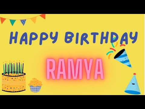 Happy Birthday Ramya