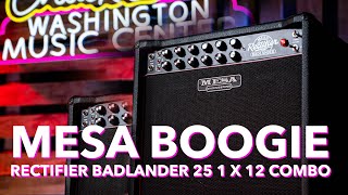 Video thumbnail for Mesa/Boogie Rectifier Badlander 25 1x12 Combo Amp by Chuck Levin's Washington Music Center