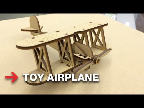Wooden Toy Airplane | Model Plane | Trotec