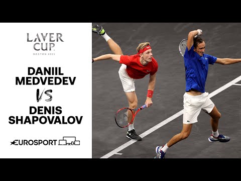 Daniil Medvedev vs Denis Shapovalov | 2021 Laver Cup - Highlights | Tennis | Eurosport