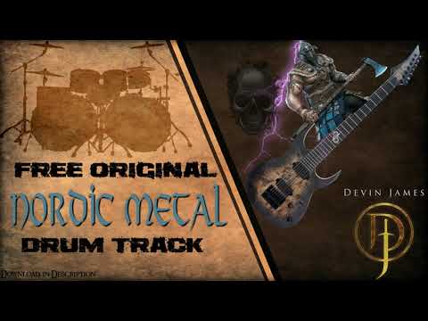 Nordic Metal Styled Free Original Drum Track - 154 BPM (FREE WAV & DRUM MIDI DOWNLOAD)