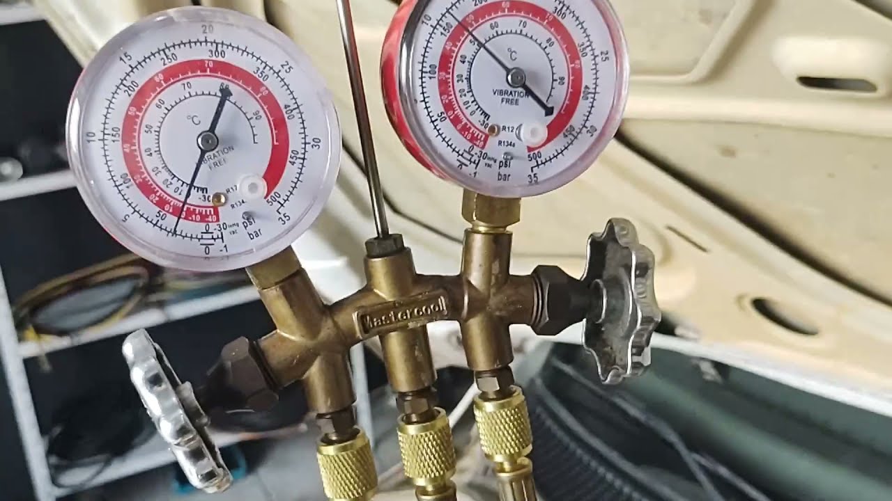 Como fazer recarga de gás ar condicionado do gol g6 resolvido