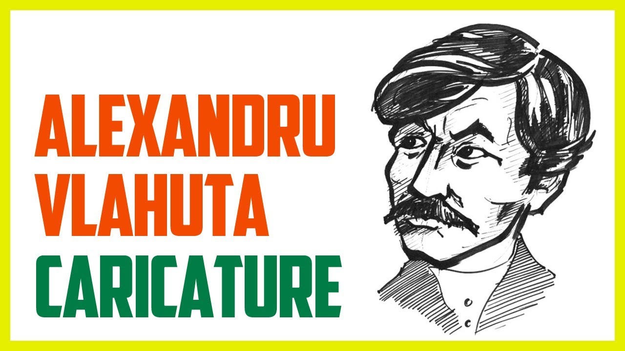 ALEXANDRU VLAHUTA CARICATURE | Speed ??drawing a caricature of Alexandru Vlahuta