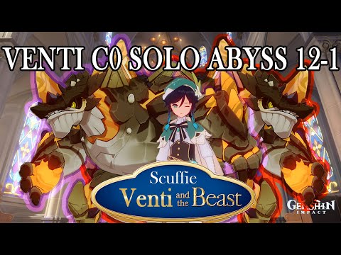 Venti C0 solo abyss 12 chamber 1 first half (without a single cry) - Genshin impact