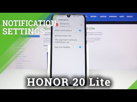 Honor 20 Lite - How to Change Notification Settings