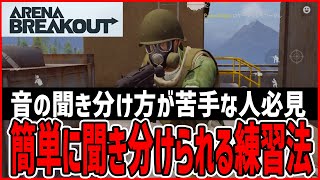 【アリブレ】対人戦が苦手な人必見！10分で音の聞き分け方が上手になる方法をお伝えします！【ArenaBreakOut】
