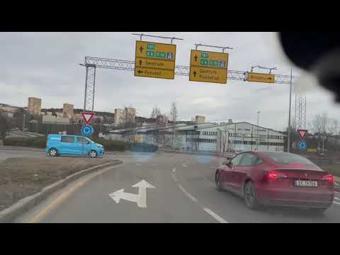 Driving around FURUSET, GRORUD, STOVNER, OSLO NORGE 7-3-21