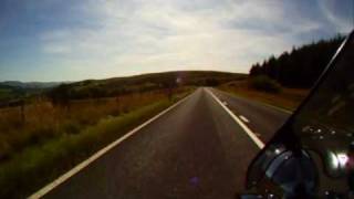 preview picture of video 'Riding into Moffat, Scotland, on the A701 on a Kawasaki VN1600'