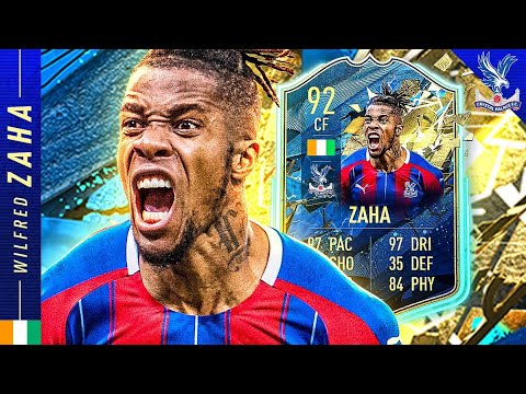 BEST PREMIER LEAGUE STRIKER?! 92 TEAM OF THE SEASON ZAHA REVIEW!! FIFA 20 Ultimate Team
