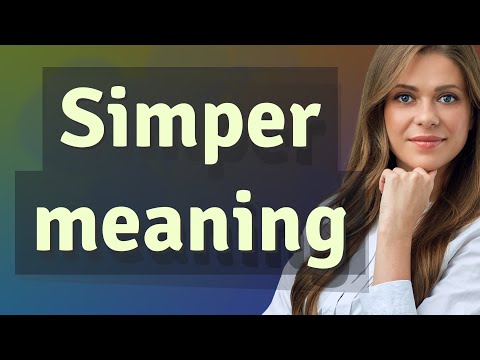 Simper | meaning of Simper
