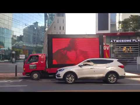 171019 SHINee Taemin Move Promote Truck on the road