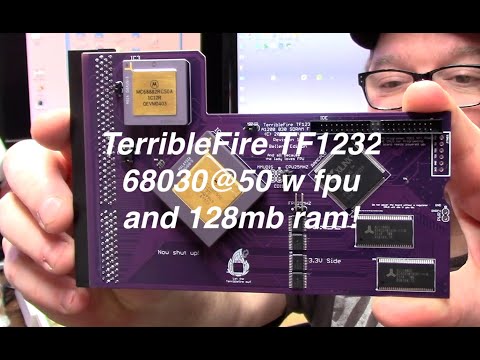 The Amiga 1200 TF1232  68030 accelerator w128mb ram AND FPU