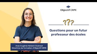 Questions pour un futur professeur des écoles