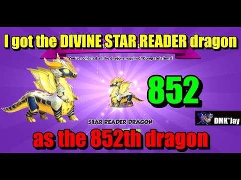 I got the DIVINE STAR READER dragon as the 852th dragon  - Dragon Mania Legends - (DMK*Jay)