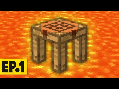 Minecraft Volcano Block | SURROUNDED BY LAVA! #1 [Modded Questing Survival]