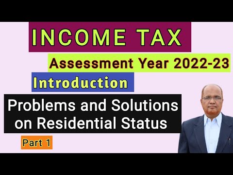 Income Tax I Assessment Year 2022 23 I Introduction of the subject I Hasham Ali Khan I