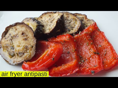 AIR FRYER ANTIPASTI 😋 Easy Vegan Recipe 💚 Plant Based Italian Appetizer by Bianca's Kitchen