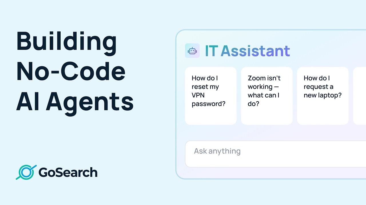 Building No-Code AI Agents in GoSearch Enterprise Search: A Quick Guide
