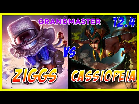 Ziggs MID vs Cassiopeia | Grandmaster | Patch 12.4 | League of Legends Pro Player Replay