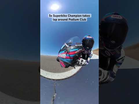 Cameron Beaubier takes a lap around Podium Club aboard his BMW M 1000 RR #superbike #motorcycle