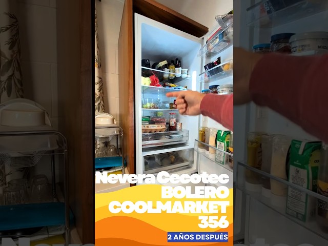 Vídeo relacionado con Cecotec Mini Nevera Bolero CoolMarket TT 133L White. Capacidad 133L, 83,5 de Altura, Puerta Reversible, Crisper Box, Luz LED Interior, Función Defrost y Control Temperatura Mecánico