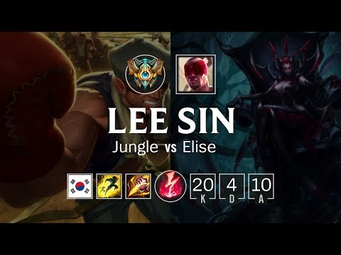 Lee Sin Jungle vs Elise - KR Challenger Patch 8.24