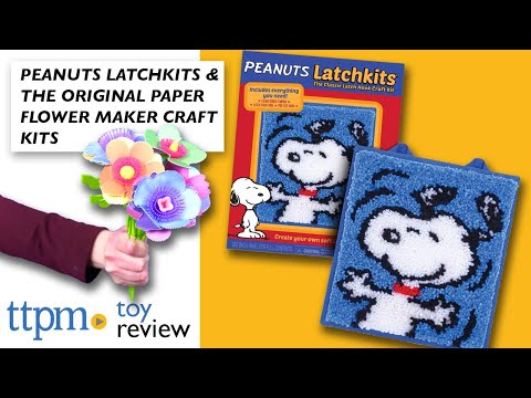 Peanuts LatchKits and Original Fantastic Flowers Paper Flower Maker Review from PlayMonster