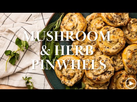 Mushroom & Herb Pinwheels