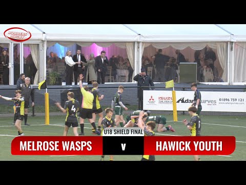 MELROSE WASPS 7s - U18 SHIELD FINAL HIGHLIGHTS - 12.4.24 - MELROSE WASPS v HAWICK YOUTH
