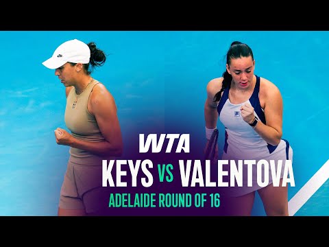 Tereza Valentova vs. Madison Keys | 2026 Adelaide Round of 16 | WTA Match Highlights