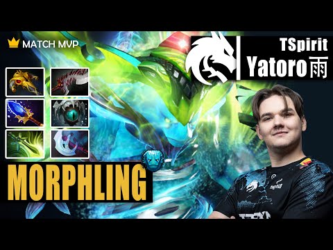 Morphling Safelane | TSpirit.Yatoro | EZ HARD CARRY BEAST MODE MORPHLING | 7.32d Gameplay Highlight