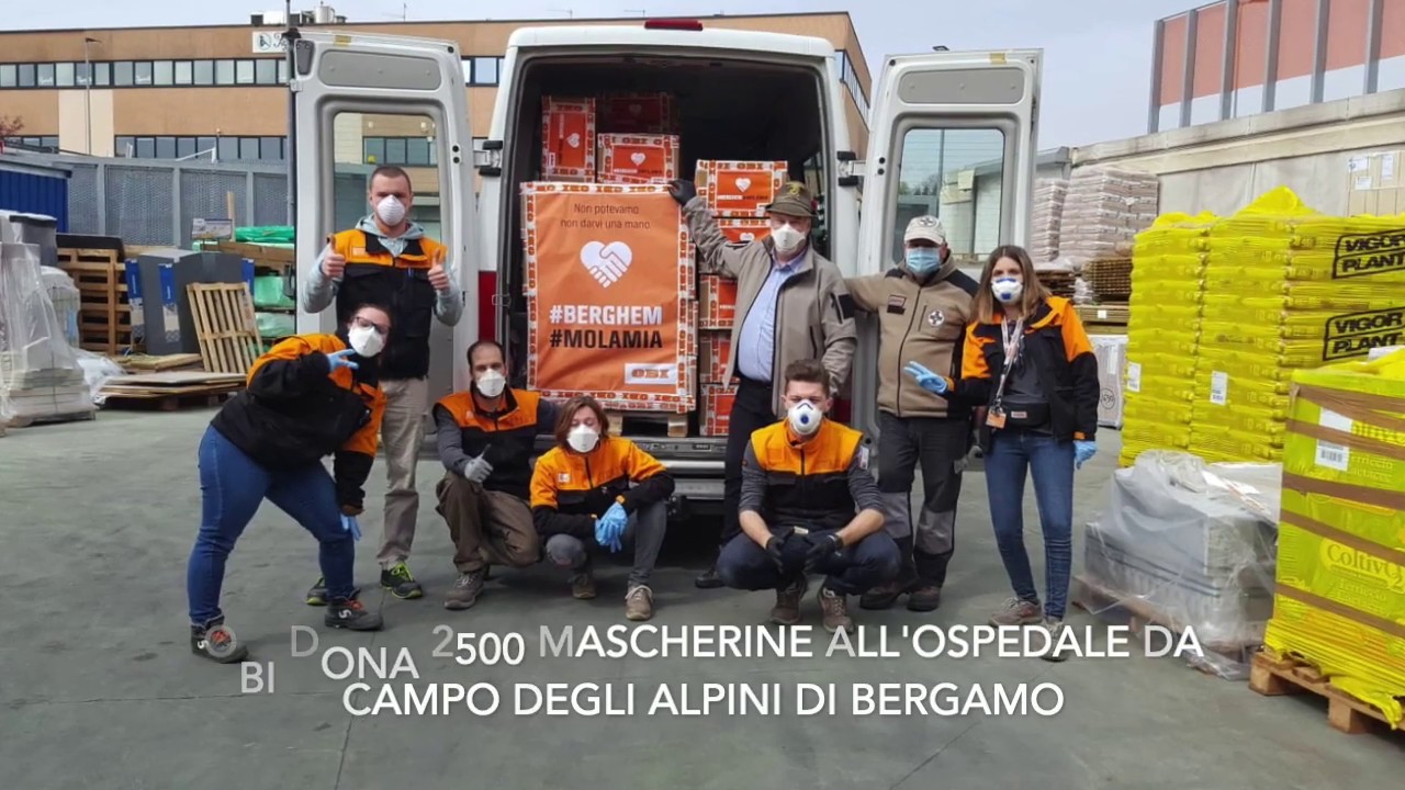 La donazione di OBI Italia agli Alpini