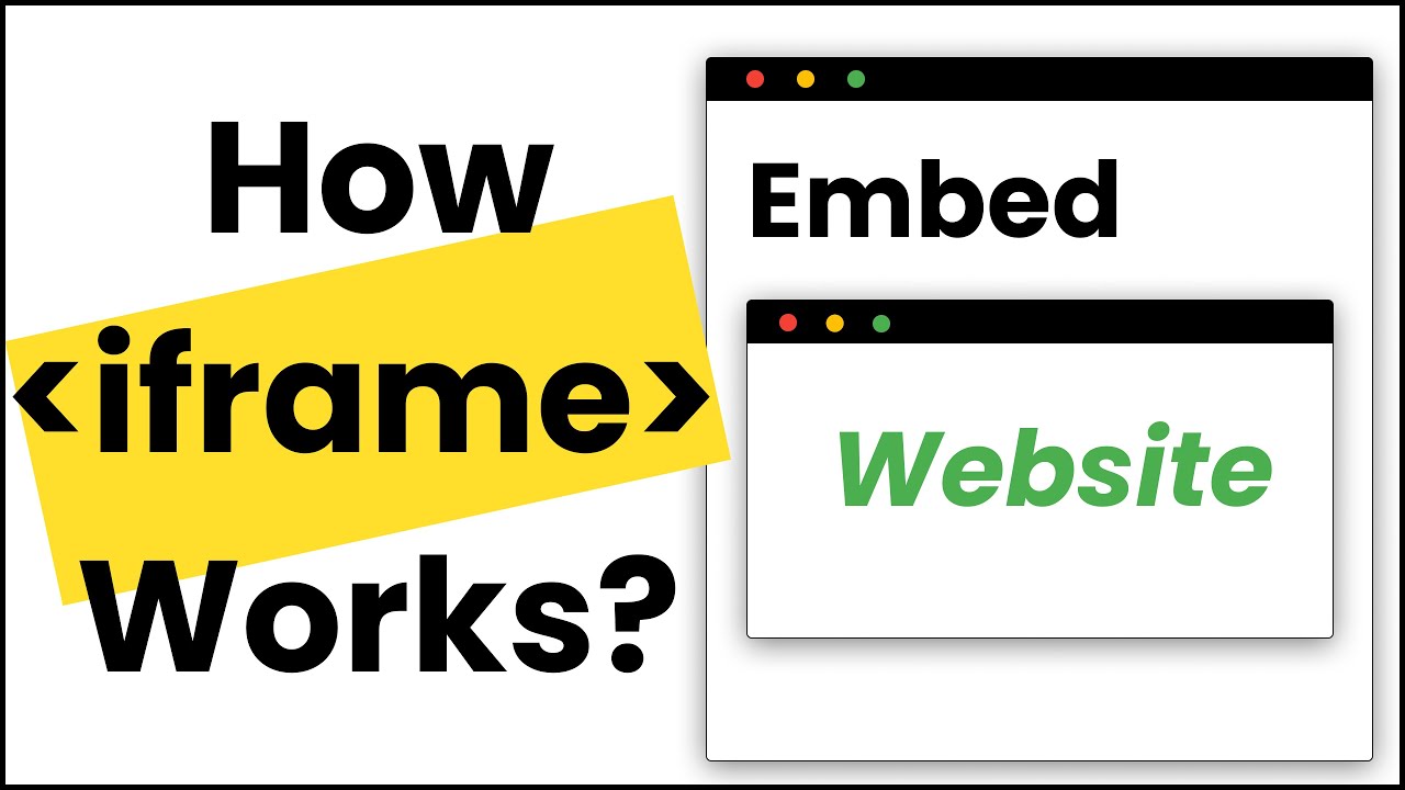 ✅ Iframe HTML | Learn to Use Iframe HTML Tag With Its Different Attributes