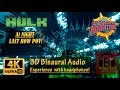 Incredible Hulk Last Row at NIGHT on-ride 4K POV Binaural Audio - Universal Orlando [4K, 3D Audio]