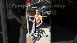 Part 2: Offering rich kid $100 to do 10 pull-ups. Yikes. #workout #nyc #funny #abs #workout #rich