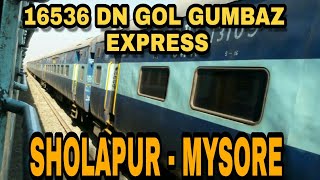 preview picture of video '16536 DN SUR-MYS GOL GUMBAZ EXPRESS Skipping LACHYAN Station'
