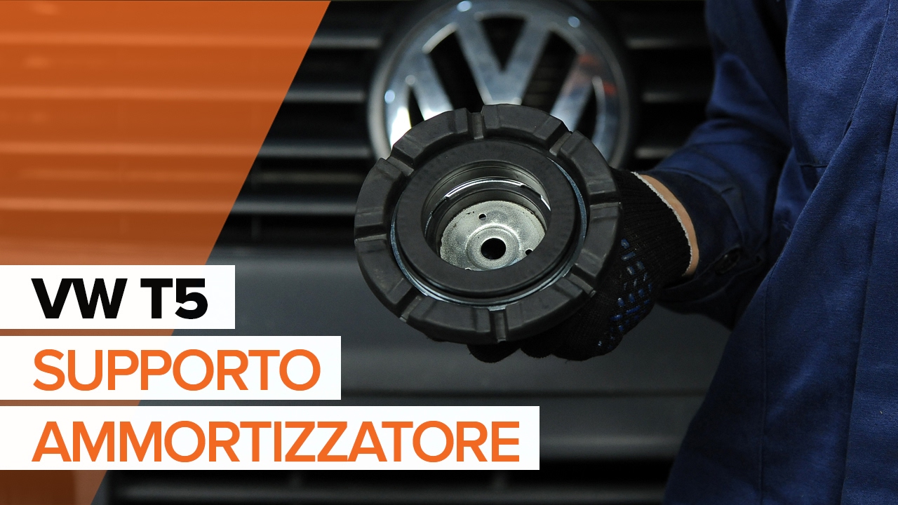 Come cambiare supporto ammortizzatore della parte anteriore su VW Multivan T5 - Guida alla sostituzione