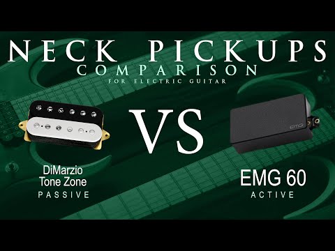 DiMarzio TONE ZONE vs EMG 60 - Neck Guitar Pickup Comparison Tone Demo