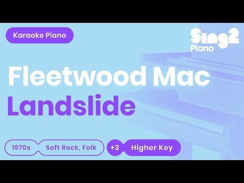 Fleetwood Mac - Landslide (Higher Key) Piano Karaoke