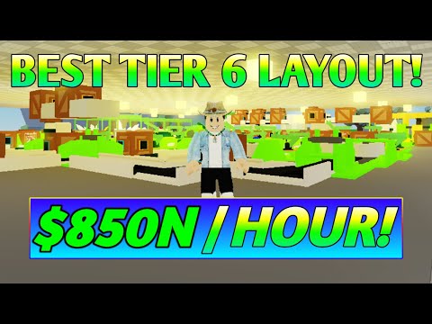 TIER 6 LAYOUT FACTORY SIMULATOR! - Roblox Factory Simulator