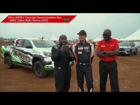 Toyota Hilux MHEV, demostración en la fecha del WRC en Kenia.