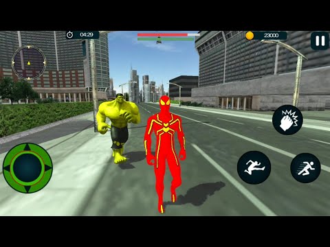 Red Spider Hero Vs Monster | Superhero Spider City Rescue Fight - Android GamePlay