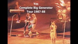 YES  - BIG GENERATOR COMPLETE TOUR 1987-1988