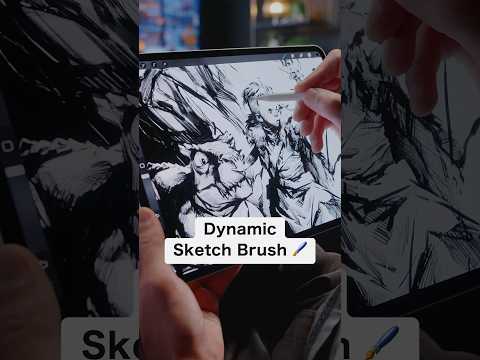 Create a sketch brush in #Procreate