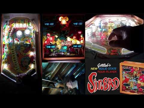 Sinbad (SS) System 1 Pinball by Gottlieb.  Gameplay and strategy