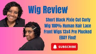 Short Black Pixie Cut Curly Wig Review | 13x4 Lace Front Human Hair (eBay Find)