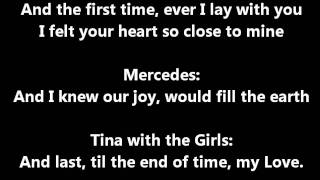 Glee - The first time I ever saw your face - lyrics