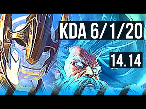 GALIO vs ZILEAN (MID) | 6/1/20, 66% winrate | EUNE Master | 14.14